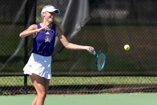 Brooke LaFrenz playing tennis