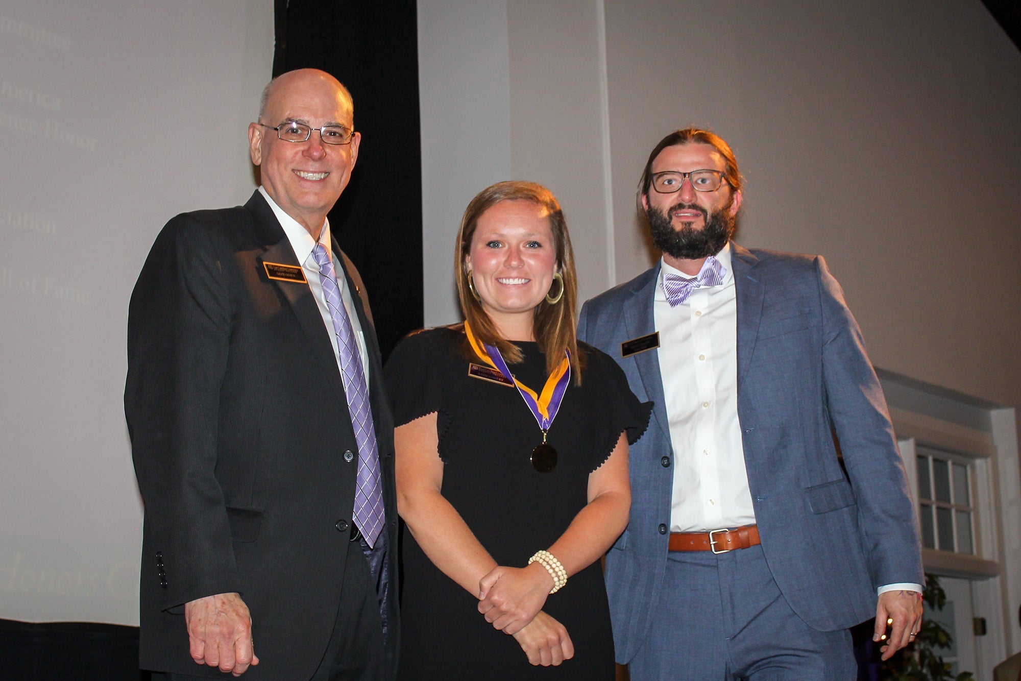 Pictured here at the 2017 ECU Honors College Commencement Ceremony, Katie Stanley (middle), was one of four recent UNC system graduates named a Presidential Scholar by UNC President Margaret Spellings Thursday, July 20. 
