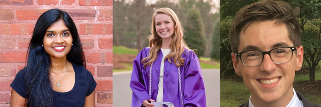 Ananya Koripella, Brooks Holt, and Dustin Humphries were selected as PKP award winners.