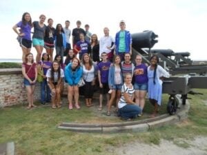 Group shot at Fort Macon! 