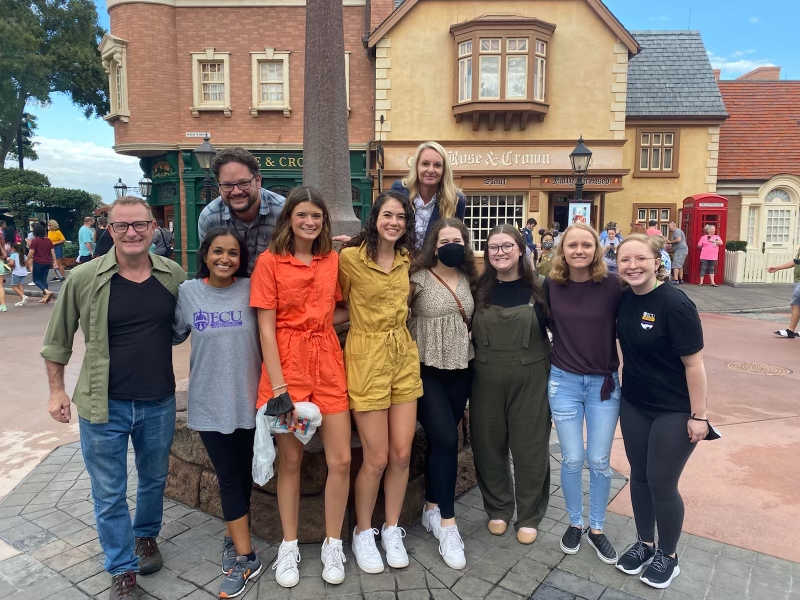 Honors faculty and students in Epcot during the NCHC 2021 conference